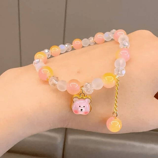 Adorable Bear Milky Jelly Bracelet-Dream With Kat