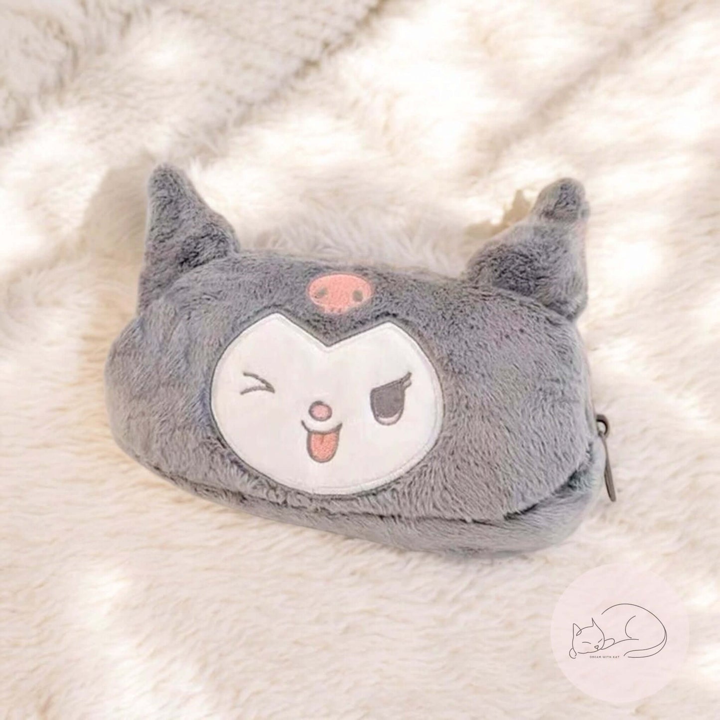 Kawaii Plush Pencil Case and Makeup Bag-Dream With Kat