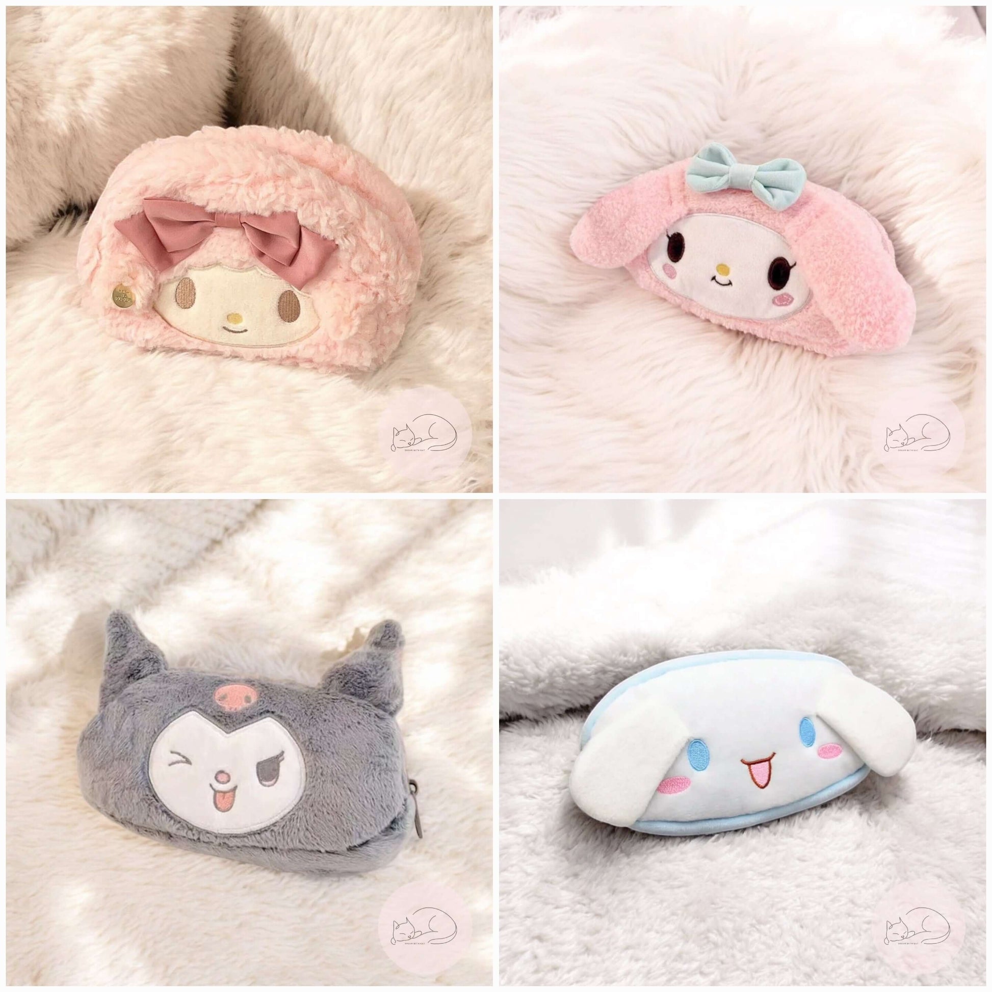 Kawaii Plush Pencil Case and Makeup Bag-Dream With Kat