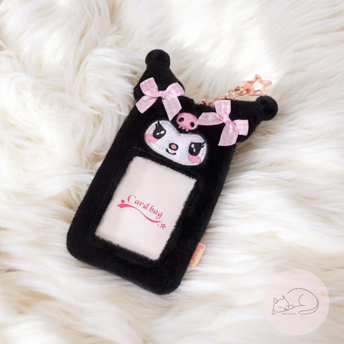 Kawaii Dark Rebel Heart Photocard Holder -  Dream With Kat